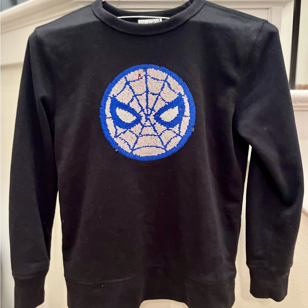 Spidermam changing sweater